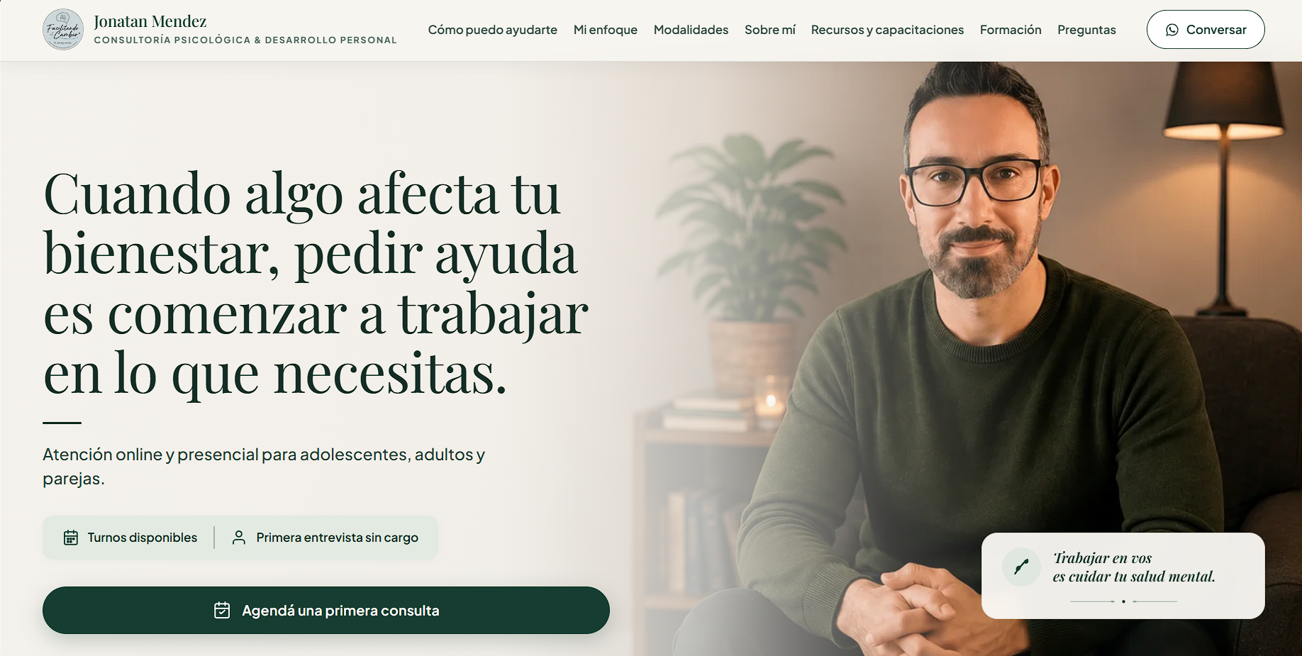 Sitio web desarrollado por Calmani Agency